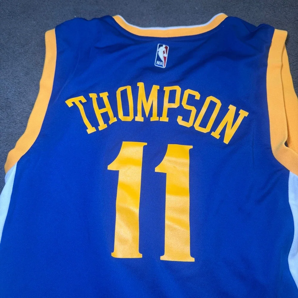 Adidas Golden State Warriors Klay Thompson 11 NBA Jersey Blue Mens Small S